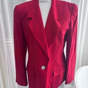 Women's Red Blazer Linda Allard for Ellen Tracy